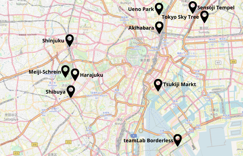3 Tage Tokio Stadtrundgang