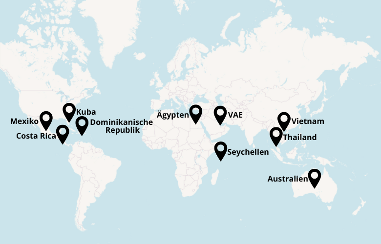 Die besten Reiseziele Februar 